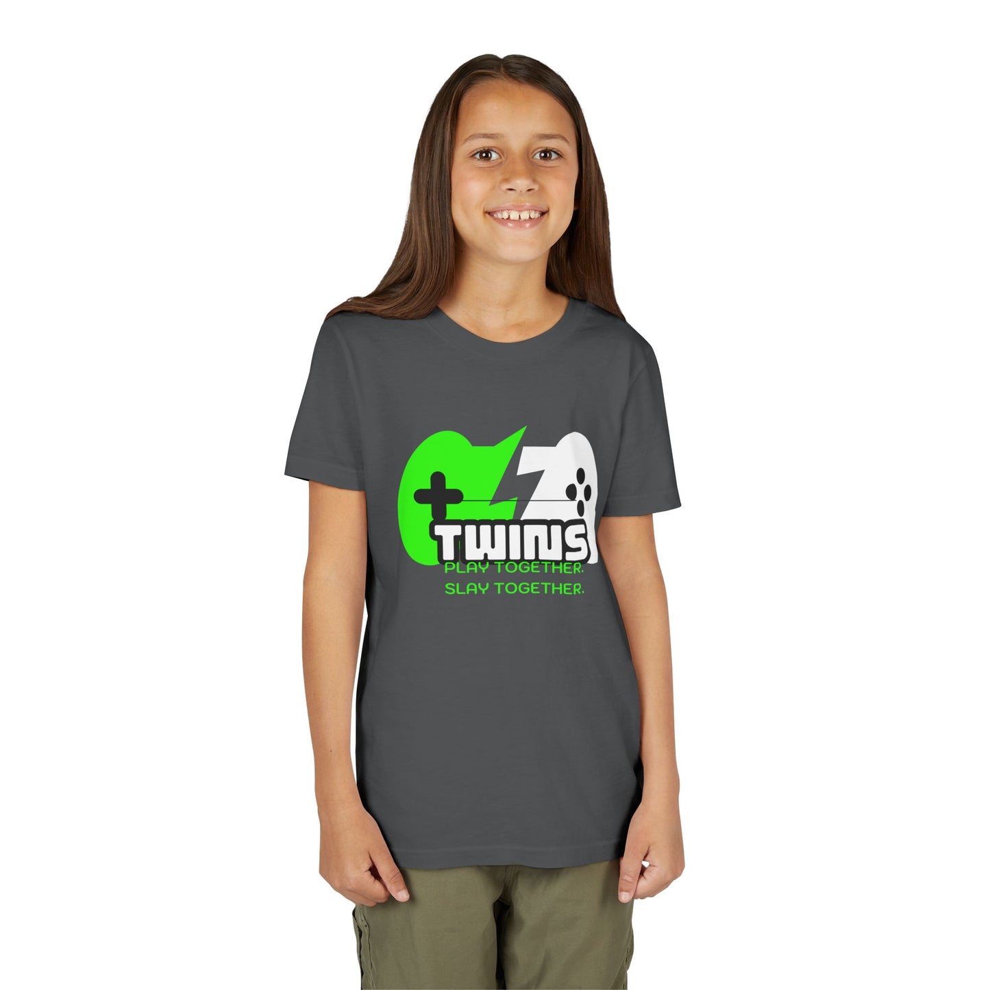 Teen Twins Gaming Tee — "Twins: Play Together, Slay Together"