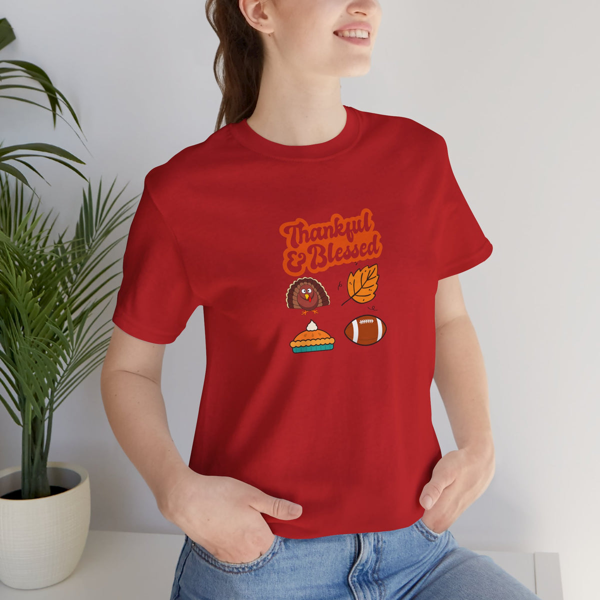 Thankful & Blessed Thanksgiving T-Shirt