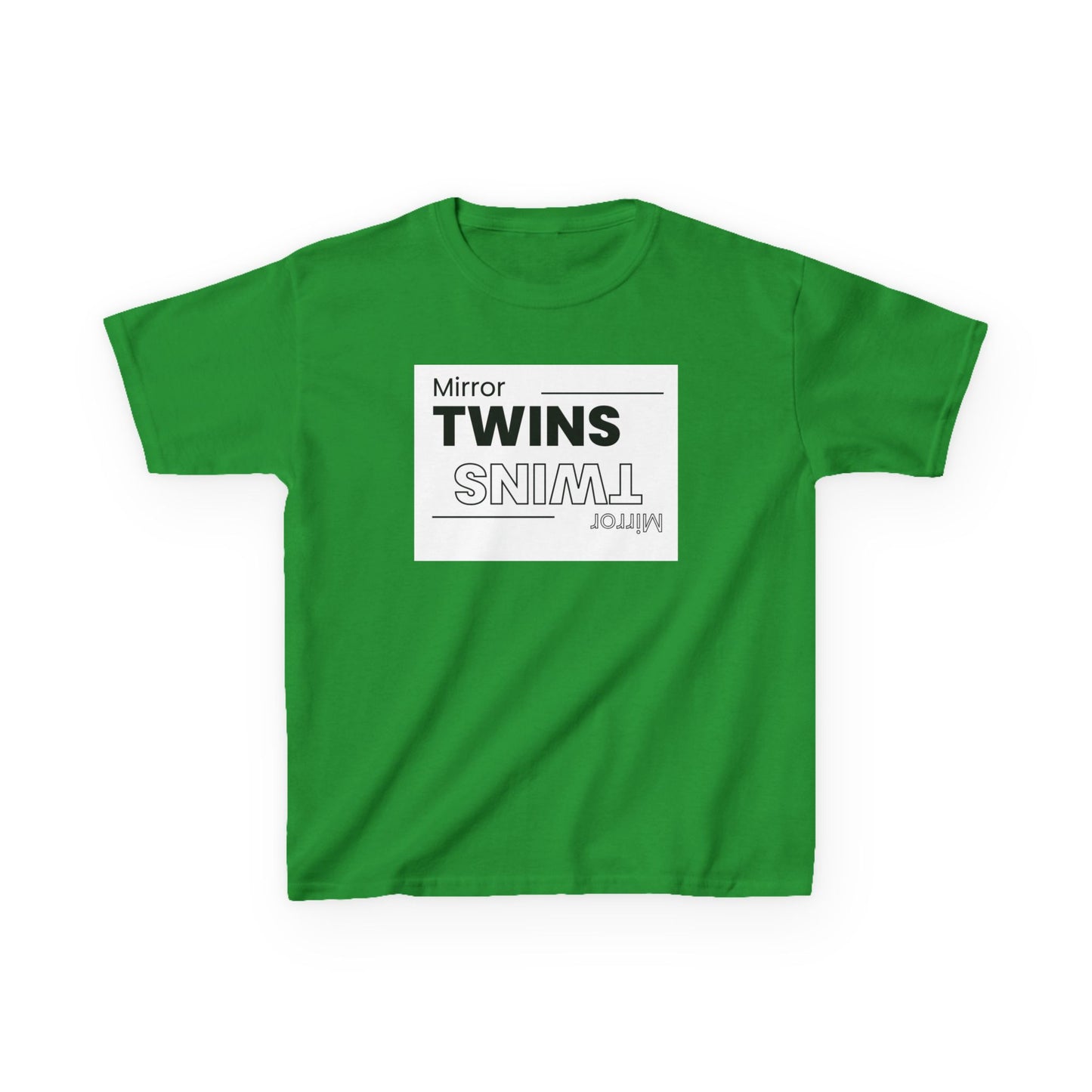 Mirror Twins Kids T-Shirt - Fun Mirror Design for Siblings