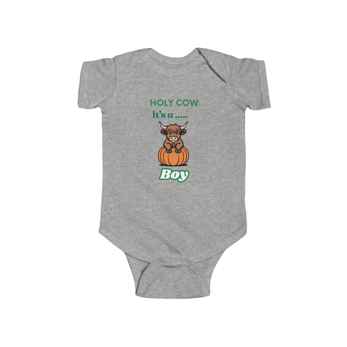 Holy Cow It’s a Boy Baby Bodysuit