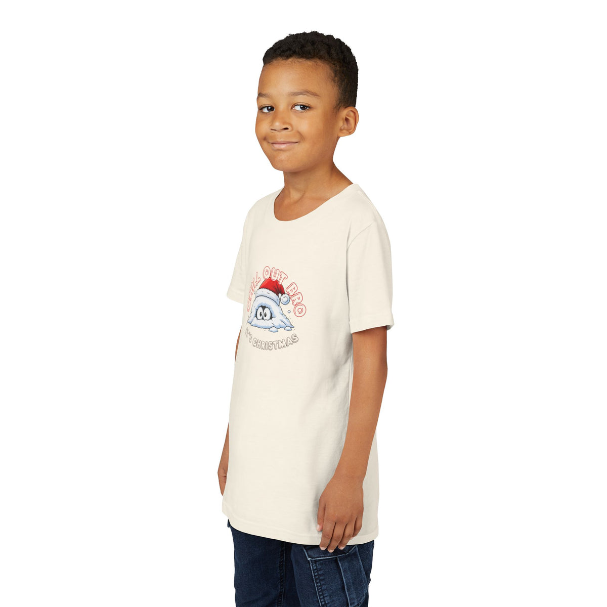 Chill Out Bro, It's Christmas Youth Short Sleeve Tee