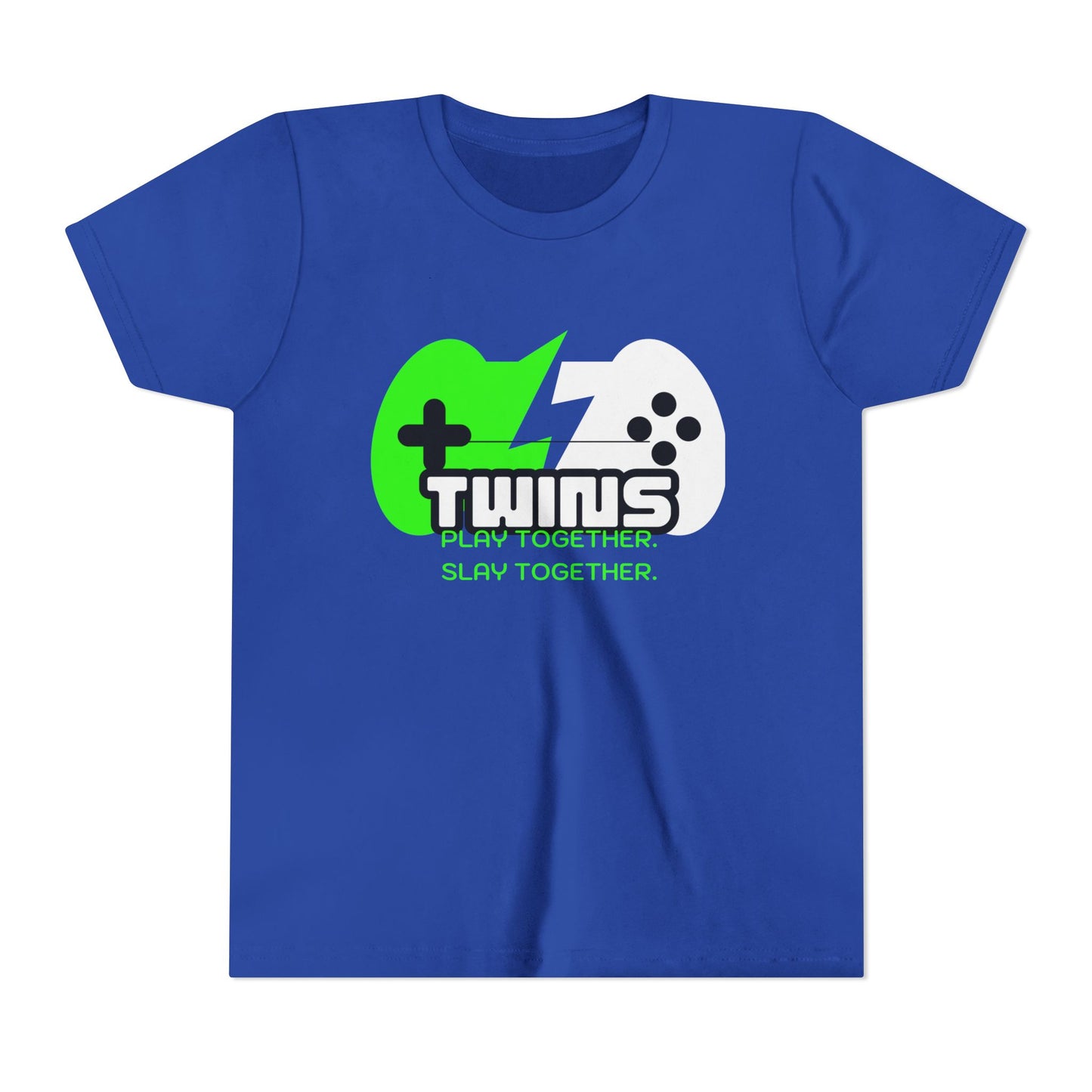 Teen Twins Gaming Tee — "Twins: Play Together, Slay Together"
