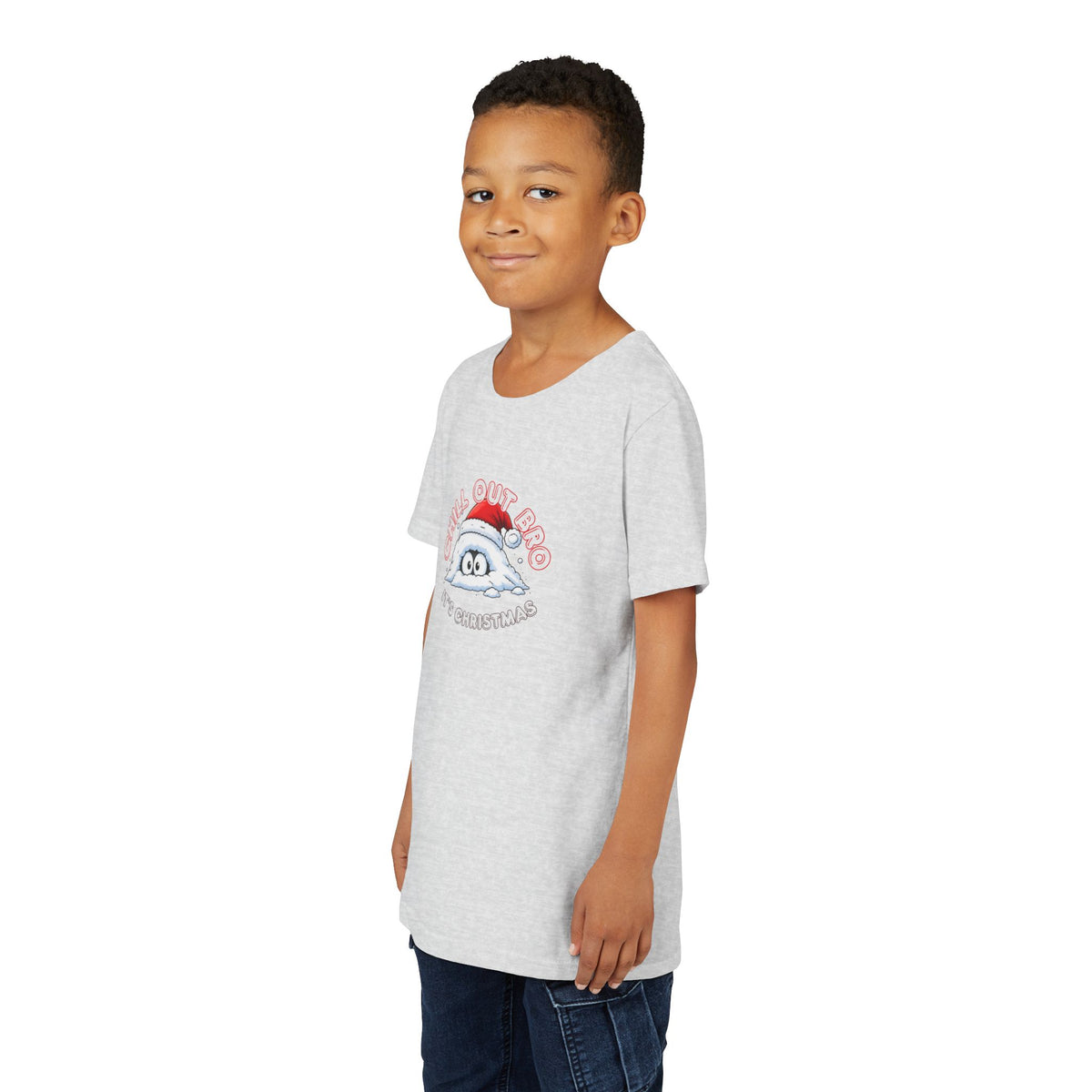 Chill Out Bro, It's Christmas Youth Short Sleeve Tee