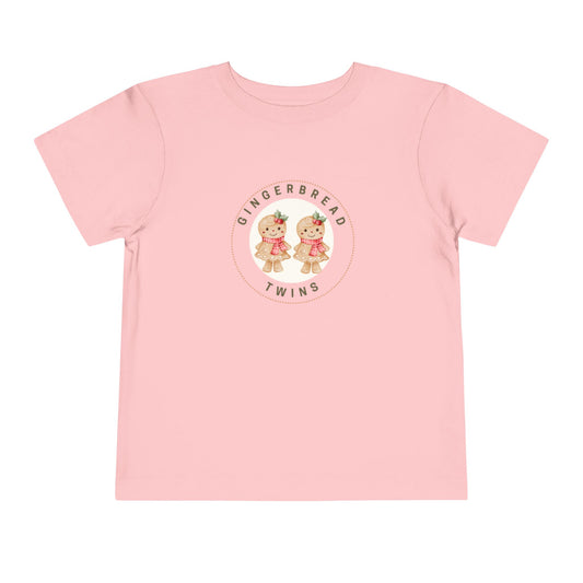 Gingerbread Twin Girls Toddler Tee