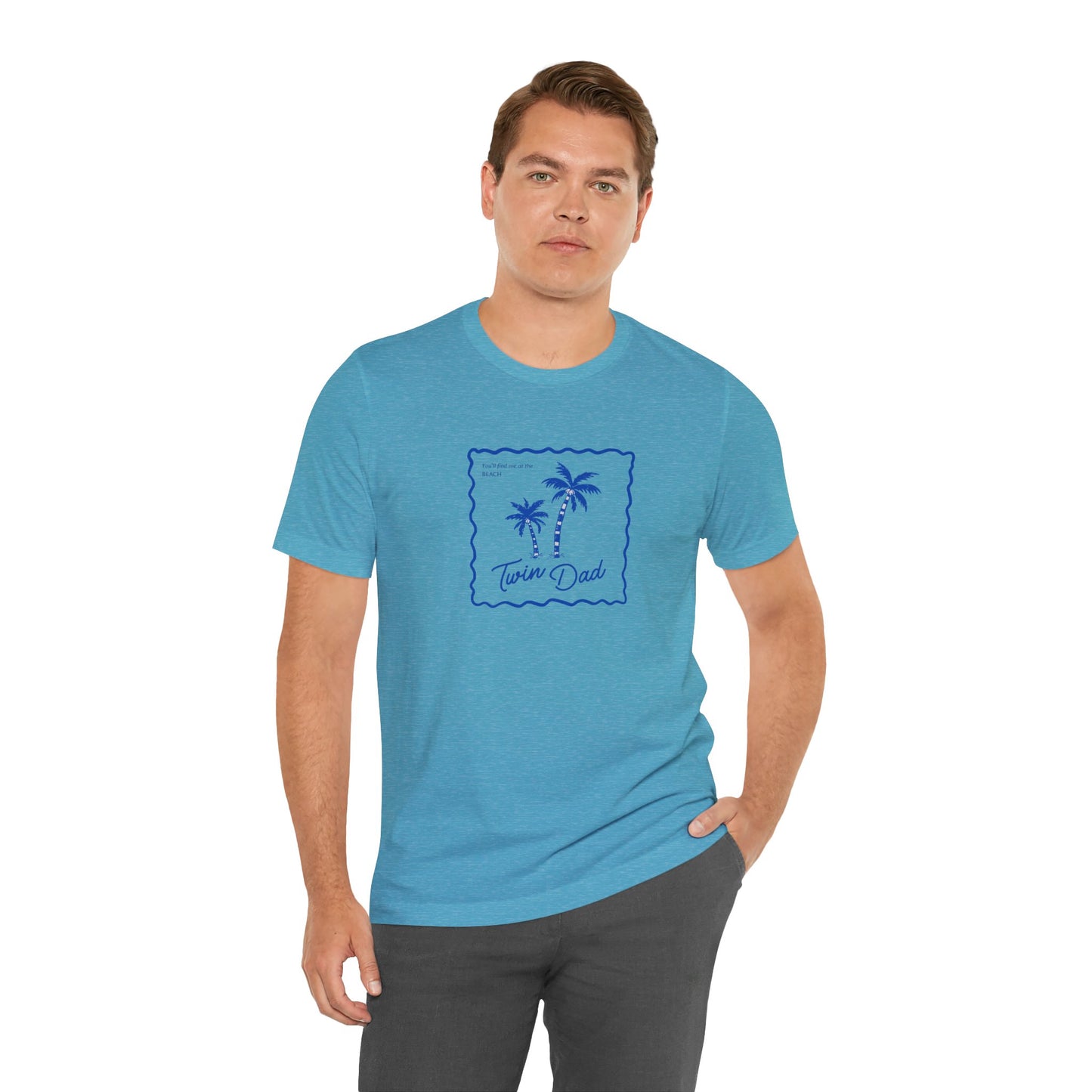 Twin Dad- Palm Tree Tee — Casual Beach Shirt
