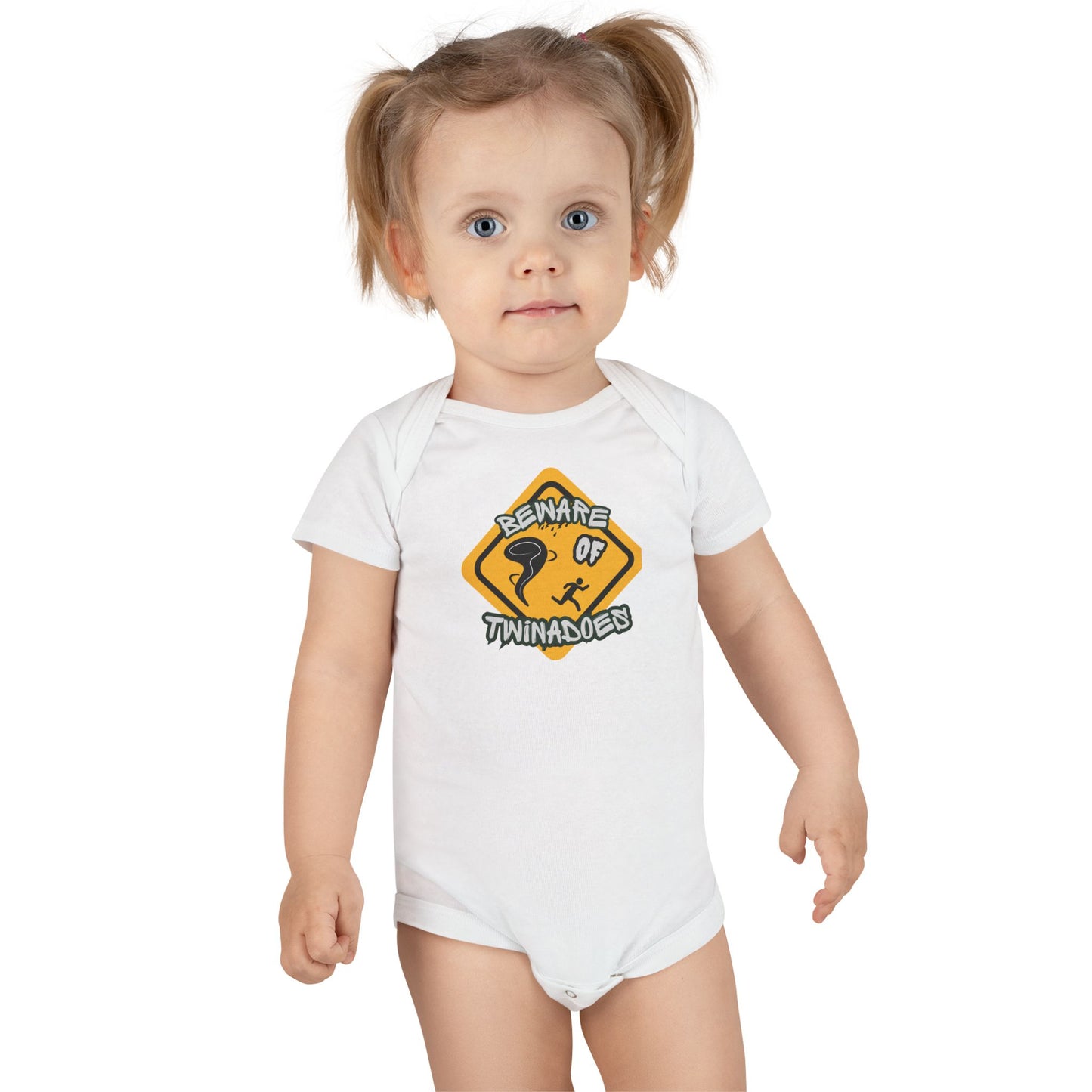 Onesie - "Beware of Twinadoes" Cute Baby Onesie | Twin Baby Gift