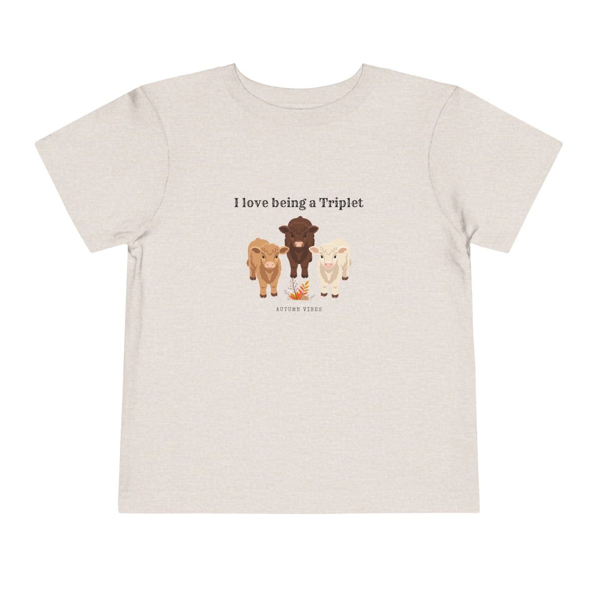 I Love Being a Triplet Toddler Tee – Cute Matching Sibling Autumn Shirt