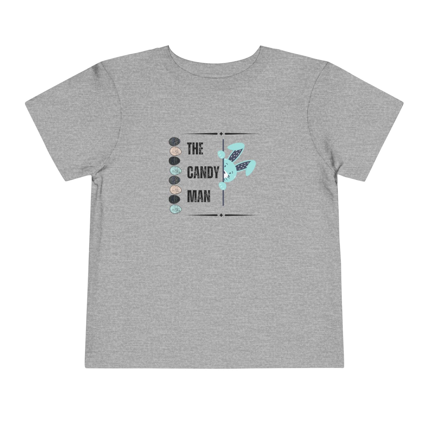 Toddler Tee — "The Candy Man" Cute Easter Bunny Candy Graphic Shirt