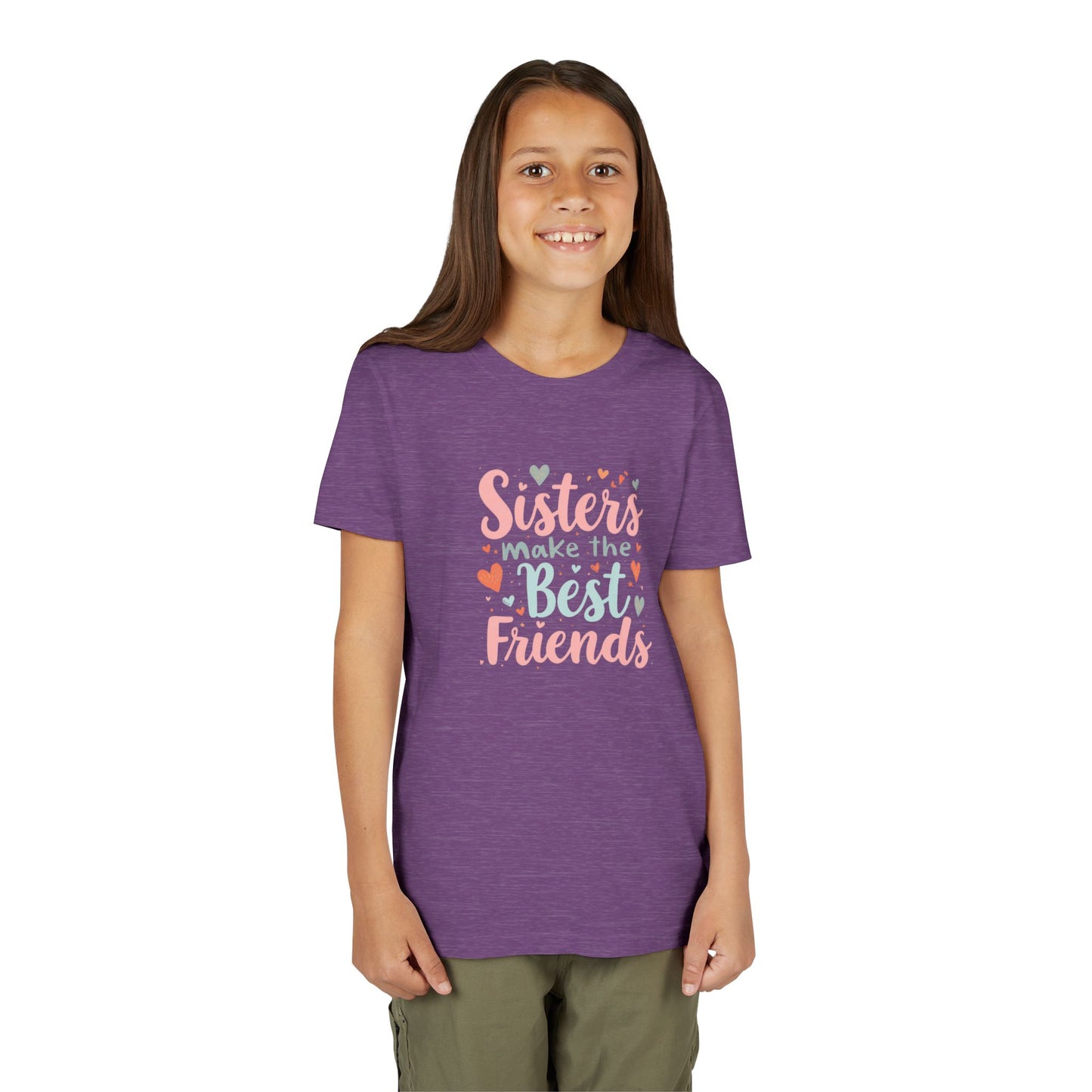 Youth Tee — “Sisters Make the Best Friends” Kids’ Sibling Love T-Shirt