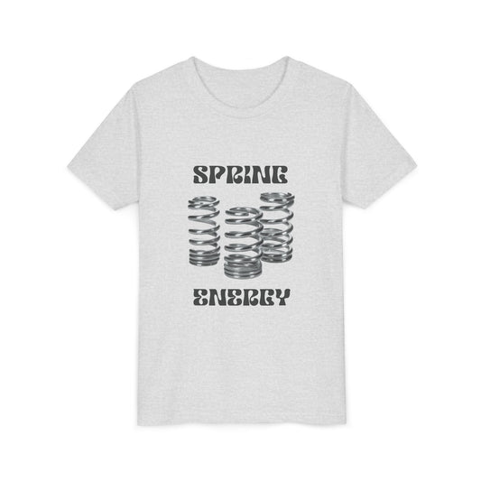 Spring Energy Unisex Youth T‑Shirt — Kids Graphic Tee with Coil Springs Design