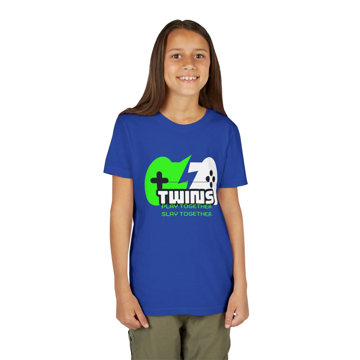 Teen Twins Gaming Tee — "Twins: Play Together, Slay Together"