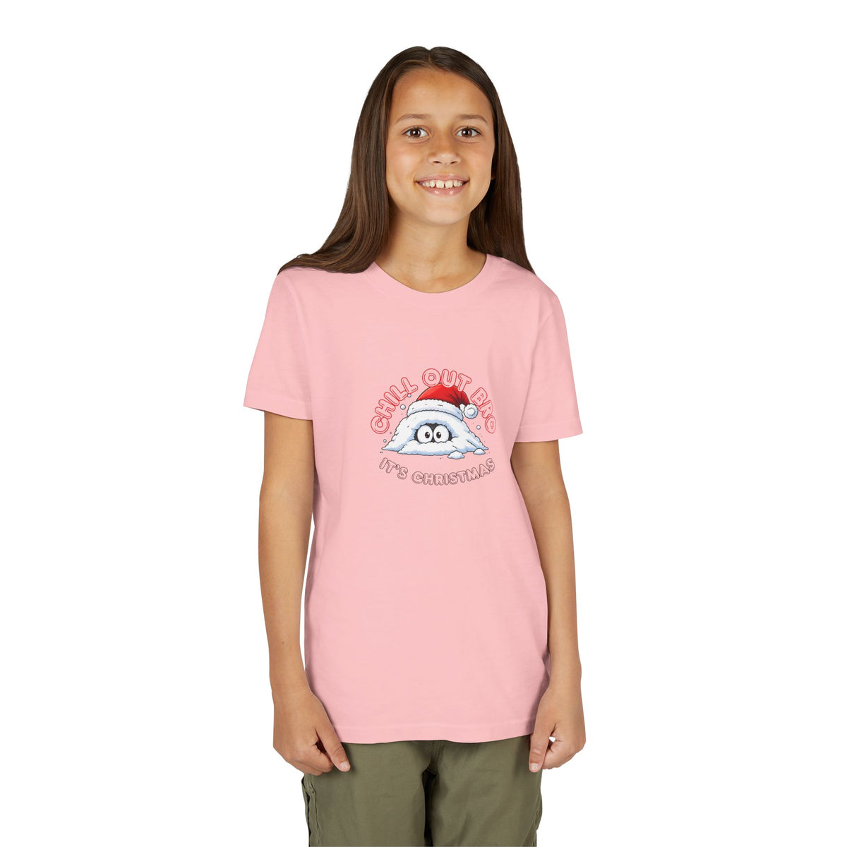 Chill Out Bro, It's Christmas Youth Short Sleeve Tee