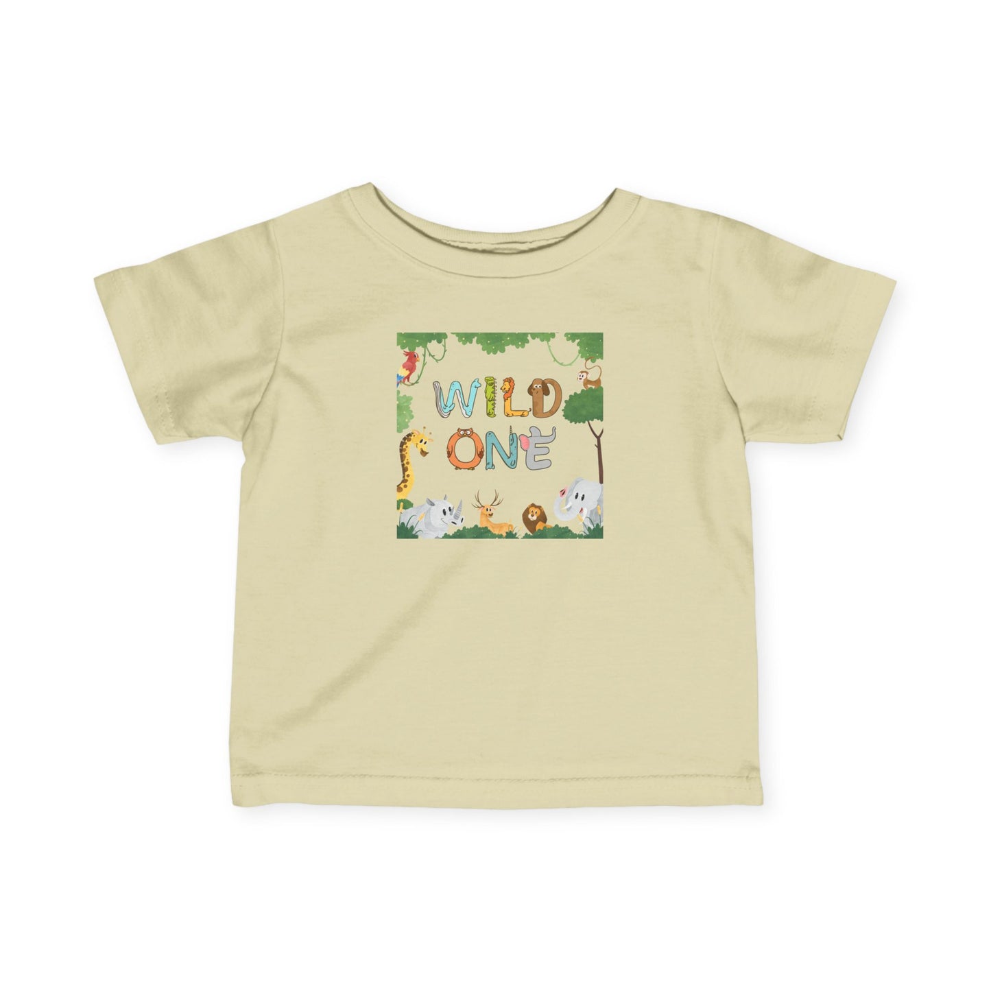 First Birthday T-Shirt- "Wild One" Cute Unisex Animal Print