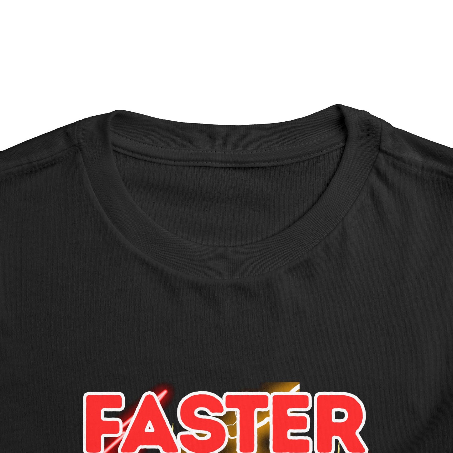 Toddler Tee — “Faster Than My Mama” Racing Graphic Kids T-Shirt