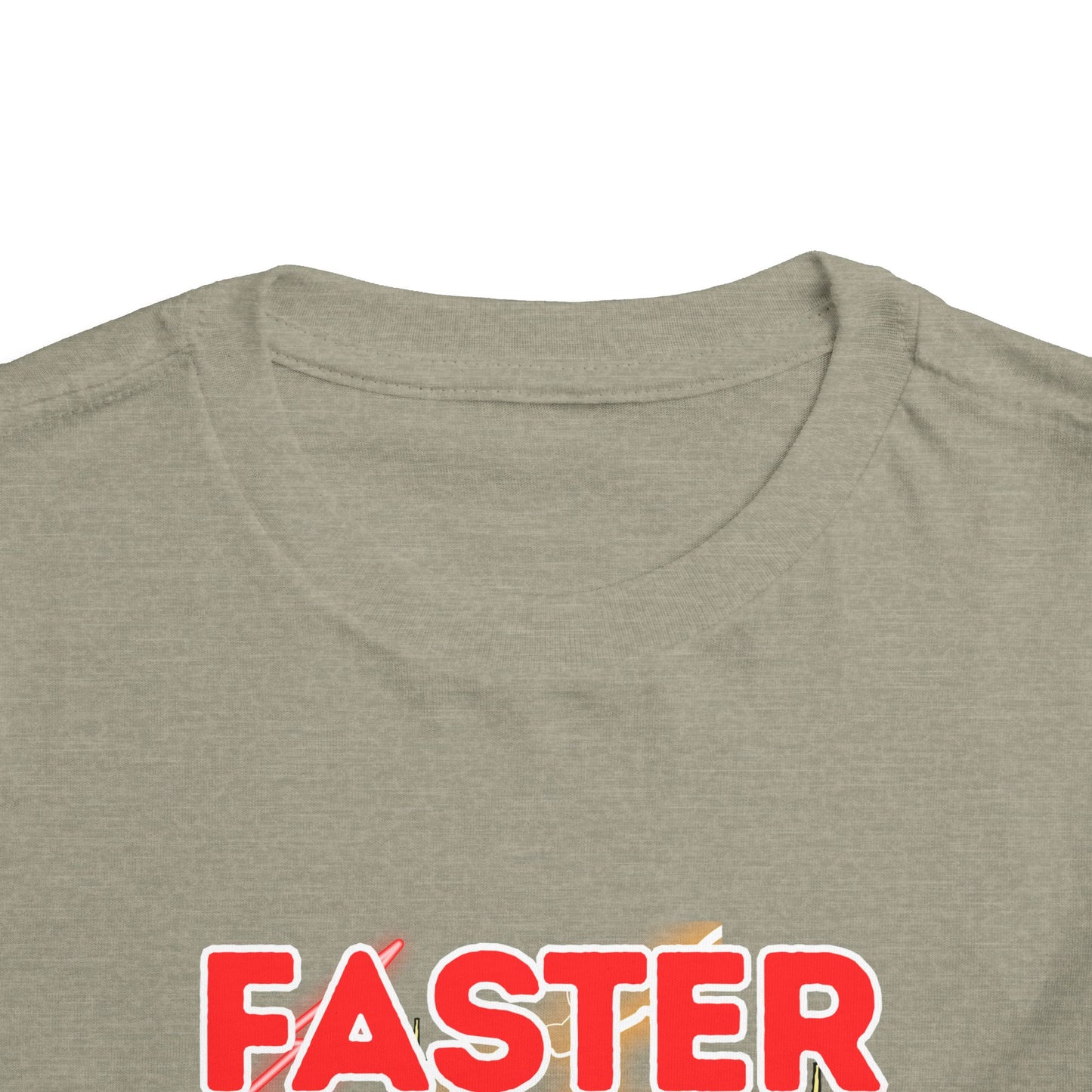Toddler Tee — “Faster Than My Mama” Racing Graphic Kids T-Shirt