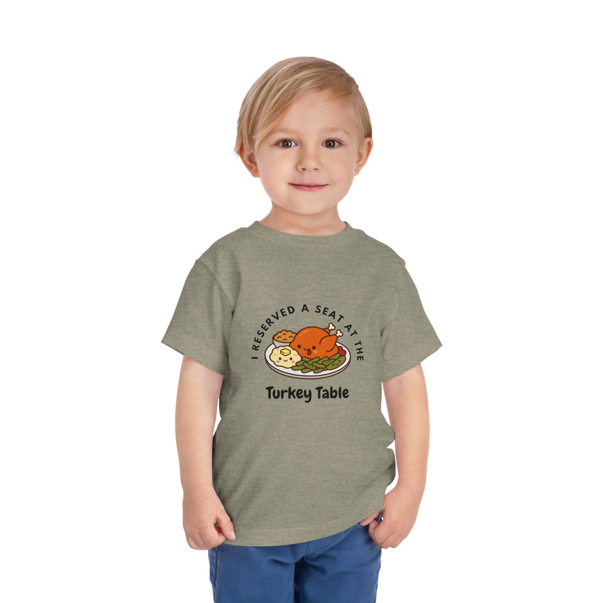 I Reserved a Seat at the Turkey Table- Toddler Thanksgiving Shirt