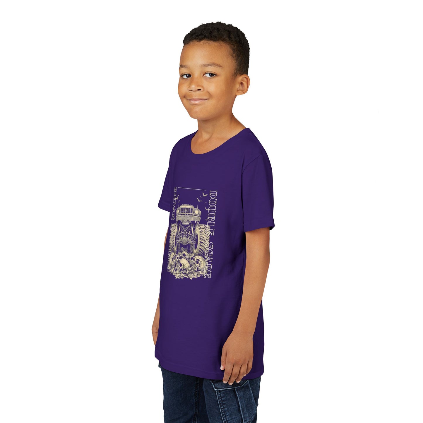 Double Dare-Double Scare- Monster Truck Twin Tee — Unisex
