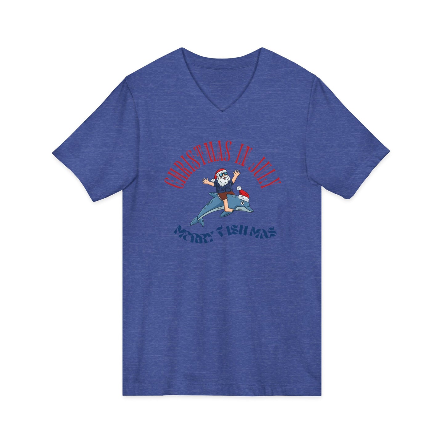 Christmas In July — Merry Fishmas- Funny Holiday Surf Shirt