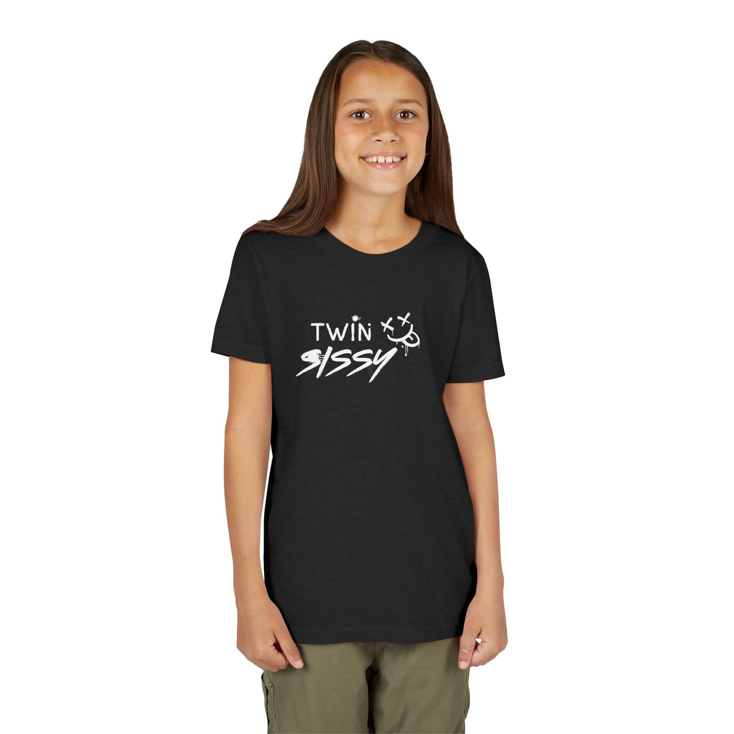 Twin Sissy- Punk Rock Skater Graffiti Teen Kids T-Shirt
