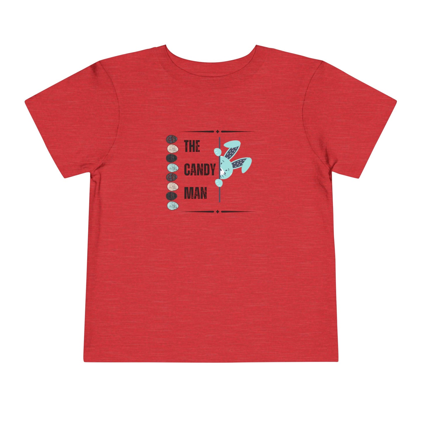 Toddler Tee — "The Candy Man" Cute Easter Bunny Candy Graphic Shirt
