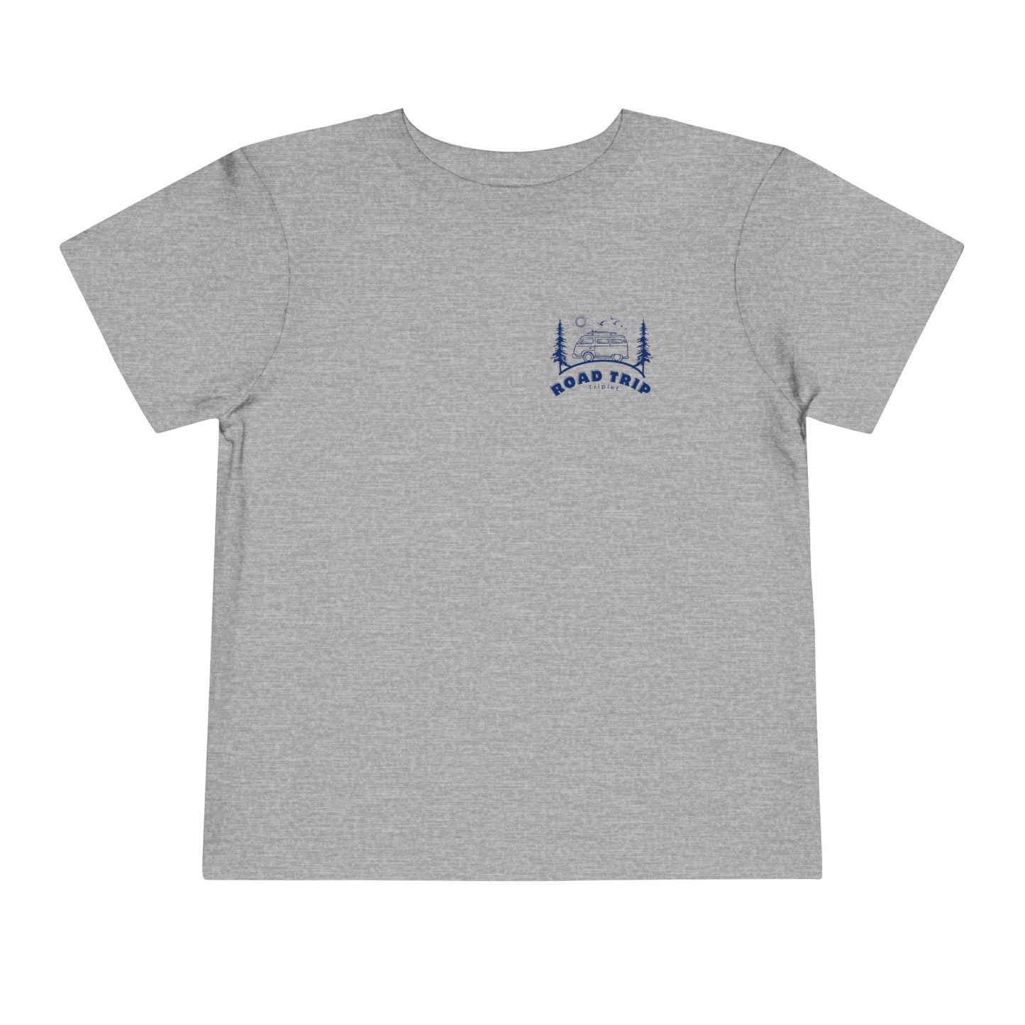 Toddler Triplet Shirt — 'Road Trip' Camper Van Graphic-Front and Back Designs