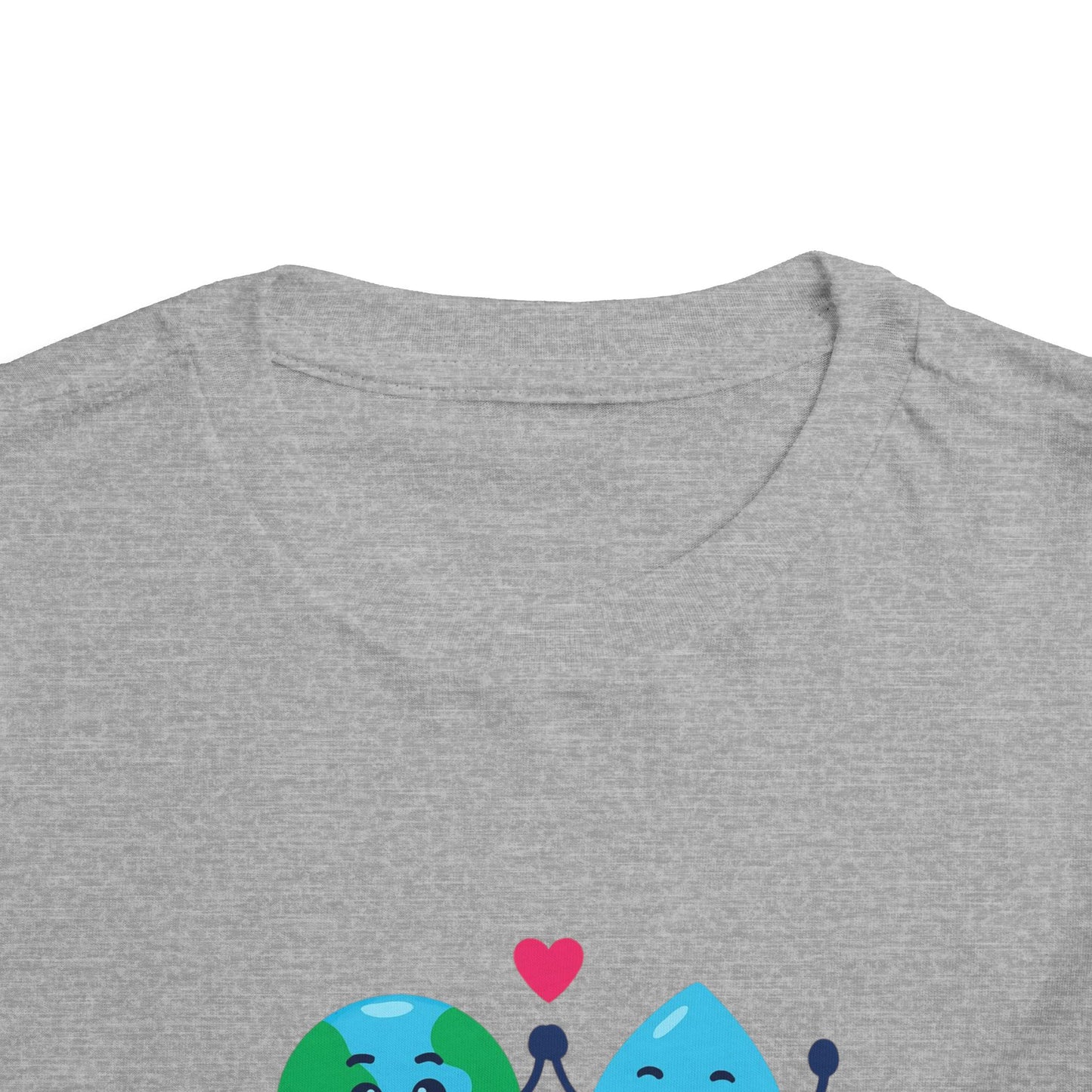 Toddler Tee — "Save the World Together" Earth & Water Cute Eco Kids Shirt