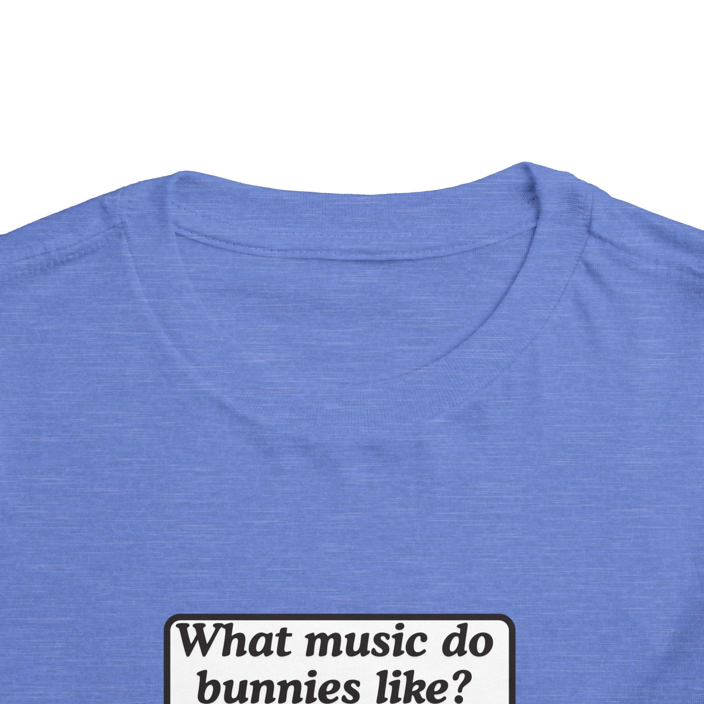 Twin Toddler Tee — "What music do bunnies like?" Easter Joke Set