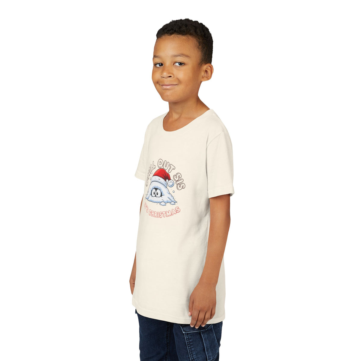 Chill Out Sis, It's Christmas, Youth Short Sleeve Shirt