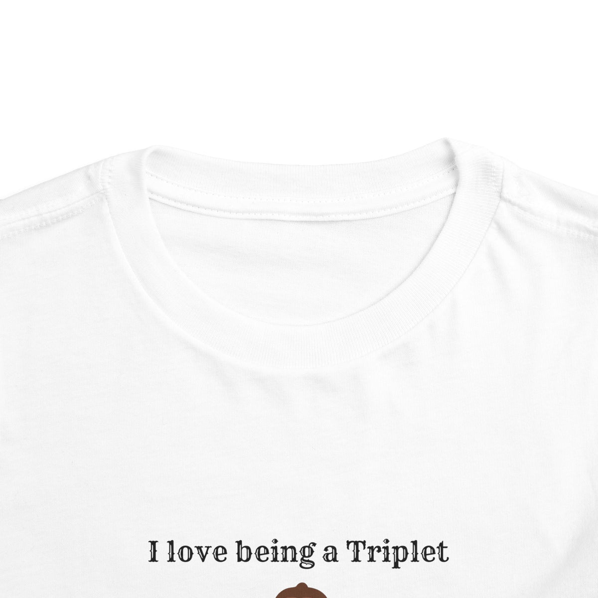 I Love Being a Triplet Toddler Tee – Cute Matching Sibling Autumn Shirt