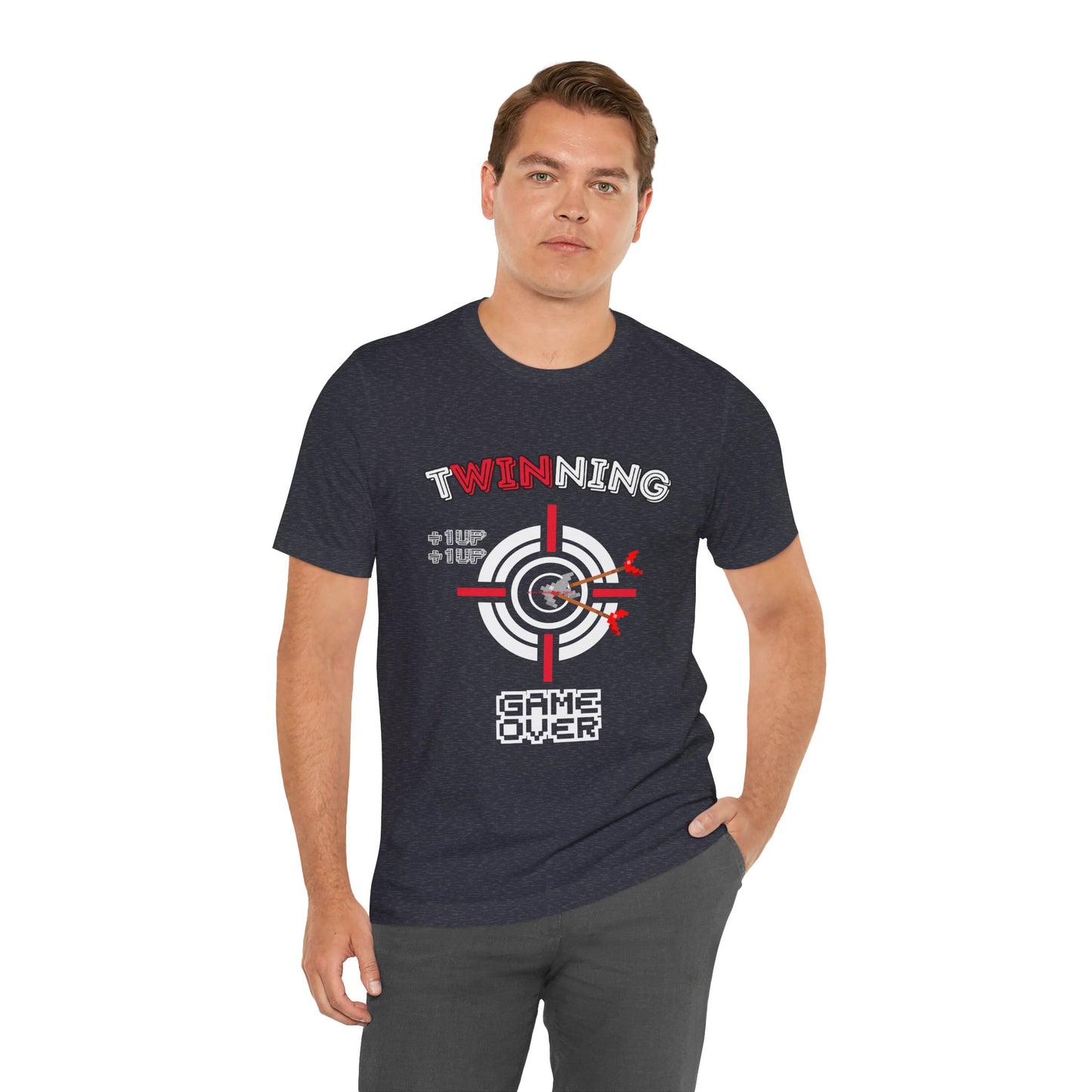 Twin Dad Tee — Retro Arcade Gamer T-Shirt
