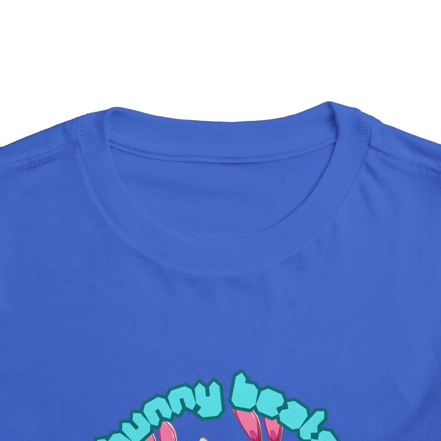 Kids 2-5 years K-Pop Anime Easter Tee - "bunny beats and demon feats" slogan