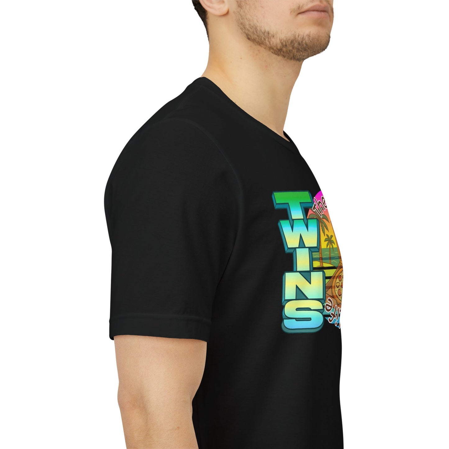 Hawaiian Pizza- Twin Dad Beach T-Shirt — Vintage 90's Style Tee