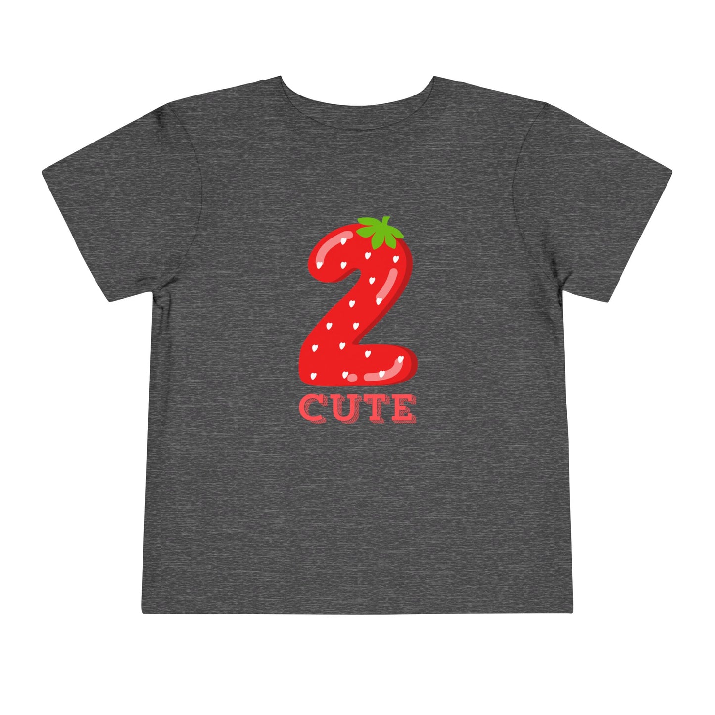 2 Cute Strawberry Toddler Tee – 2nd Birthday Shirt