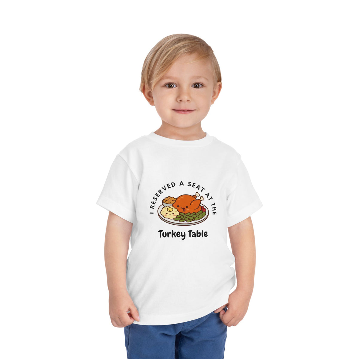 I Reserved a Seat at the Turkey Table- Toddler Thanksgiving Shirt