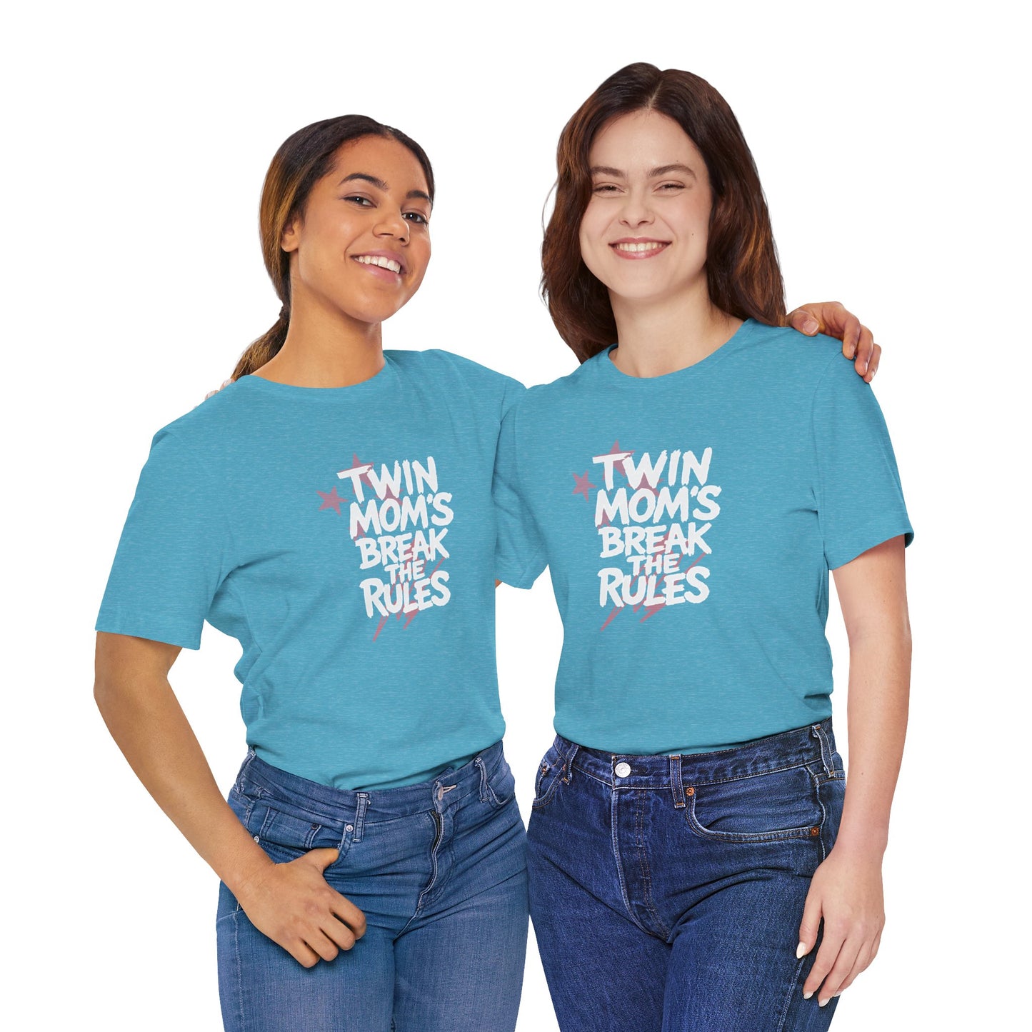 Twin Mom's Break the Rules T‑Shirt — Funny Twin Mama Gift