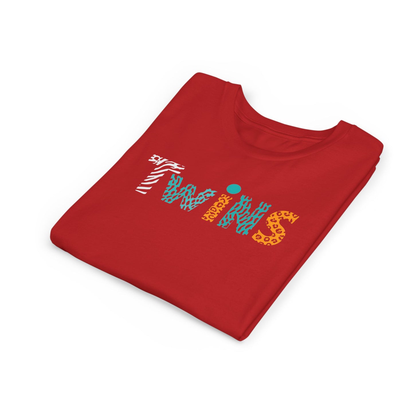 Teen/Pre-Teen "Twins" - Colorful Animal Print Kids T-Shirt