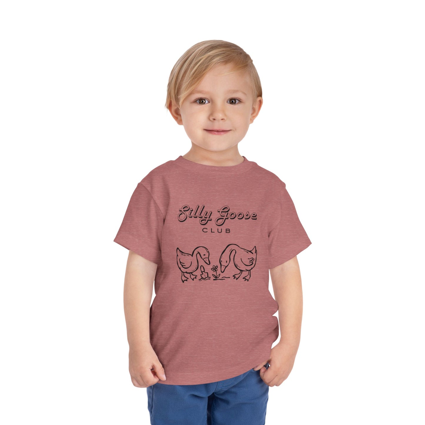 Toddler Tee — "Silly Goose Club" Cute Goose Family Shirt