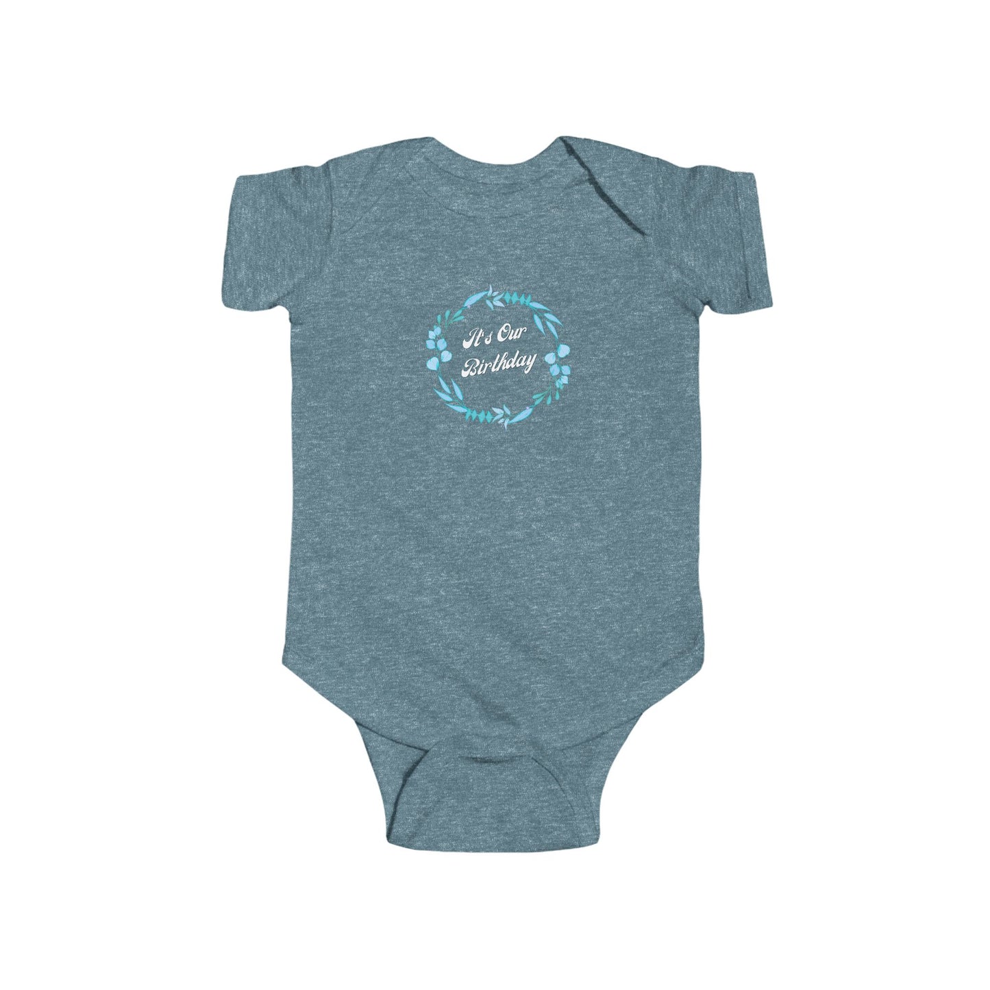 twin/ triplet/ quad matching outfits- "It's Our Birthday" Blue Design