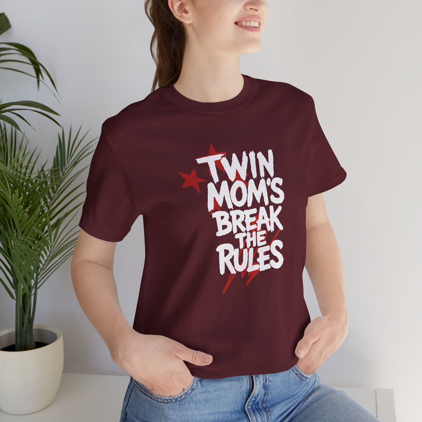 Twin Mom's Break the Rules T‑Shirt — Funny Twin Mama Gift