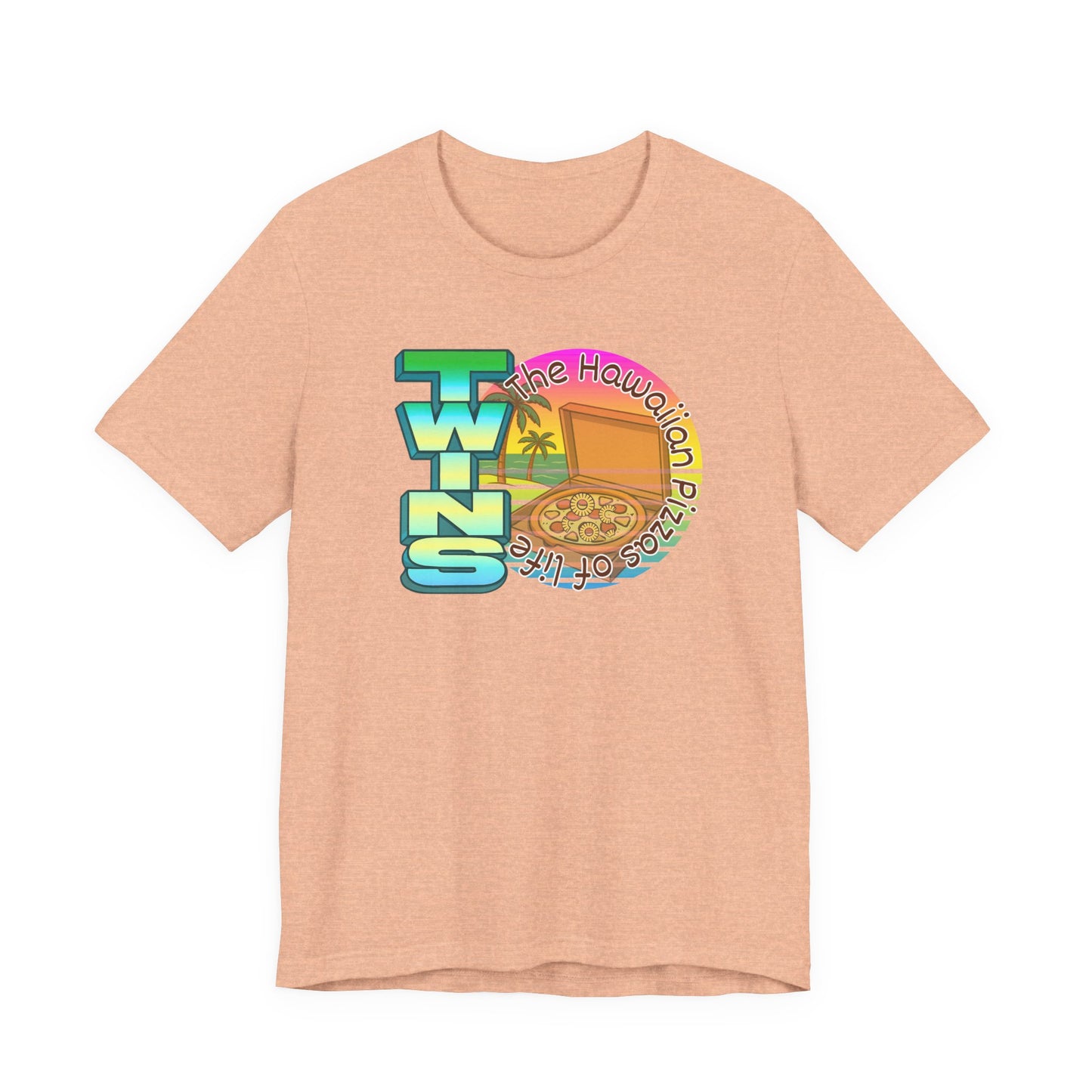 Hawaiian Pizza- Twin Dad Beach T-Shirt — Vintage 90's Style Tee