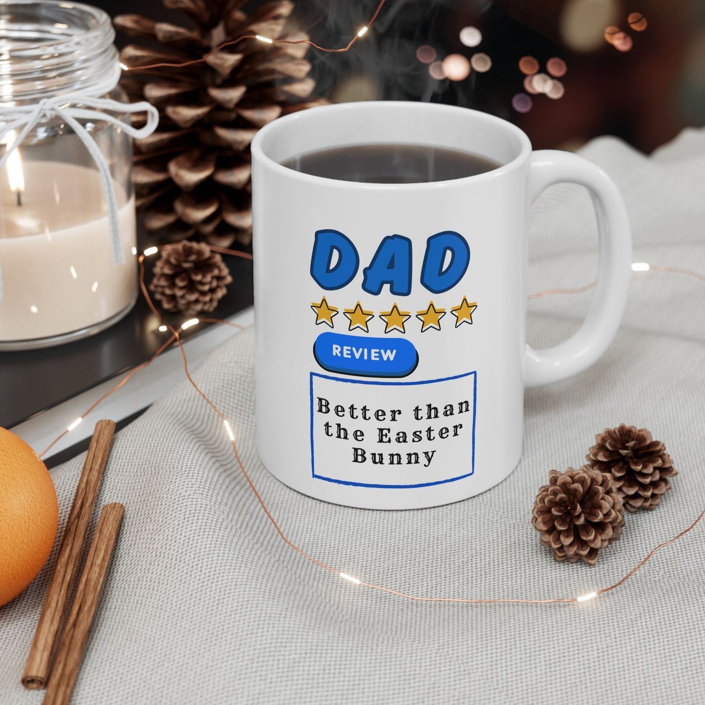 Dad Easter Mug Gift for Right and Left Handed Users