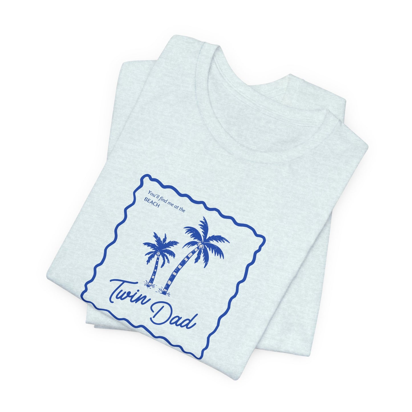 Twin Dad- Palm Tree Tee — Casual Beach Shirt