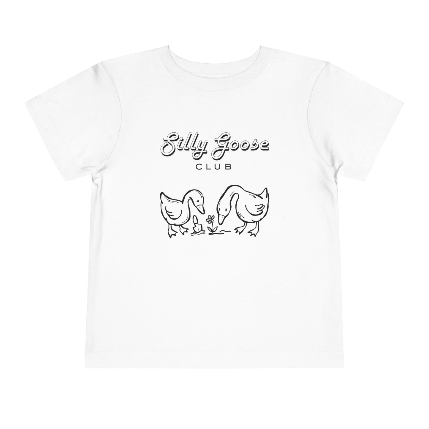 Toddler Tee — "Silly Goose Club" Cute Goose Family Shirt