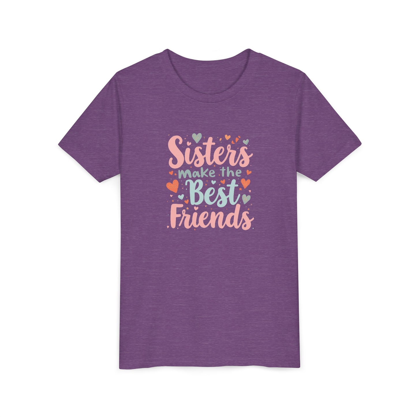 Youth Tee — “Sisters Make the Best Friends” Kids’ Sibling Love T-Shirt