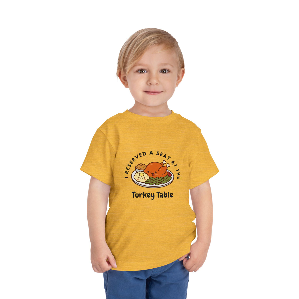I Reserved a Seat at the Turkey Table- Toddler Thanksgiving Shirt