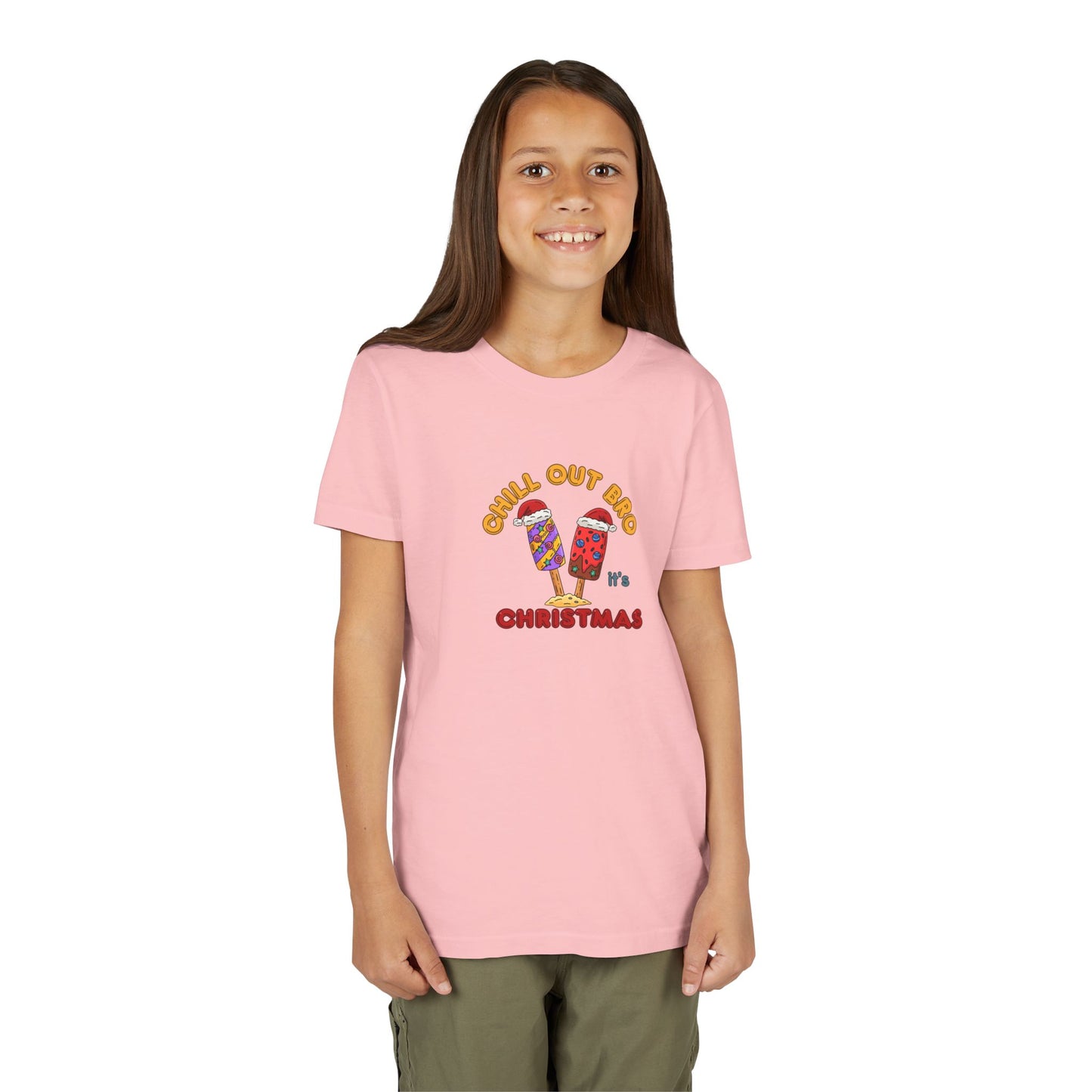 Chill Out Bro, It's Christmas- Young Adult- Popsicle Holiday Shirt