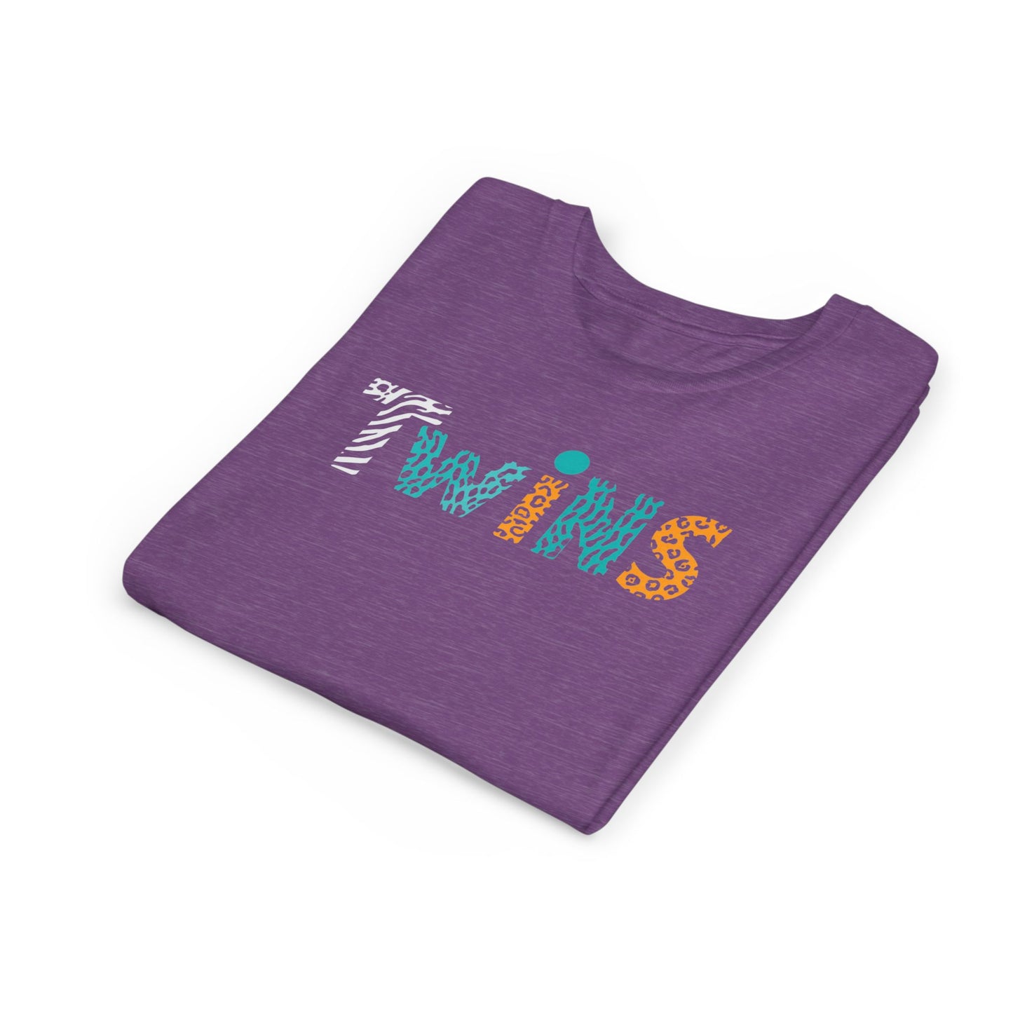 Teen/Pre-Teen "Twins" - Colorful Animal Print Kids T-Shirt