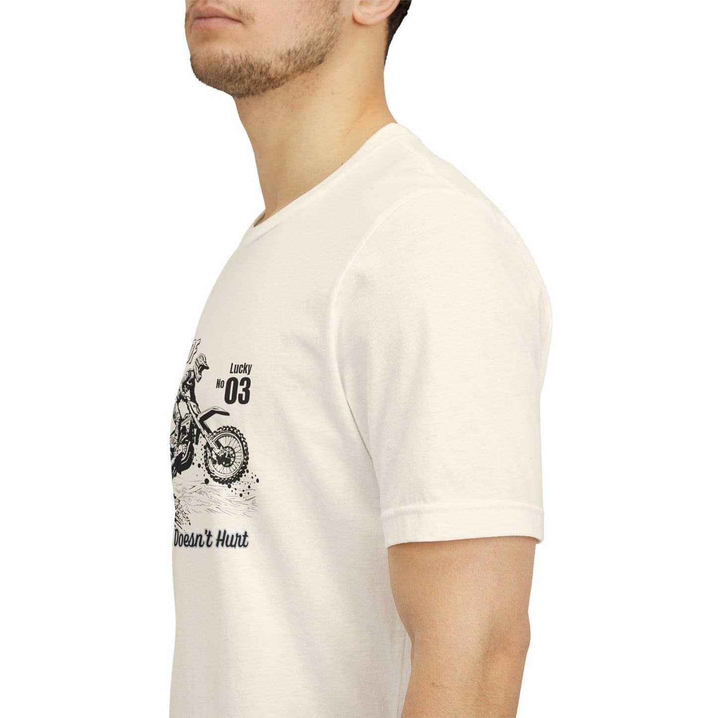 Grandpa of Triplets – “A Little Dirt Doesn’t Hurt” Motorbike T‑Shirt