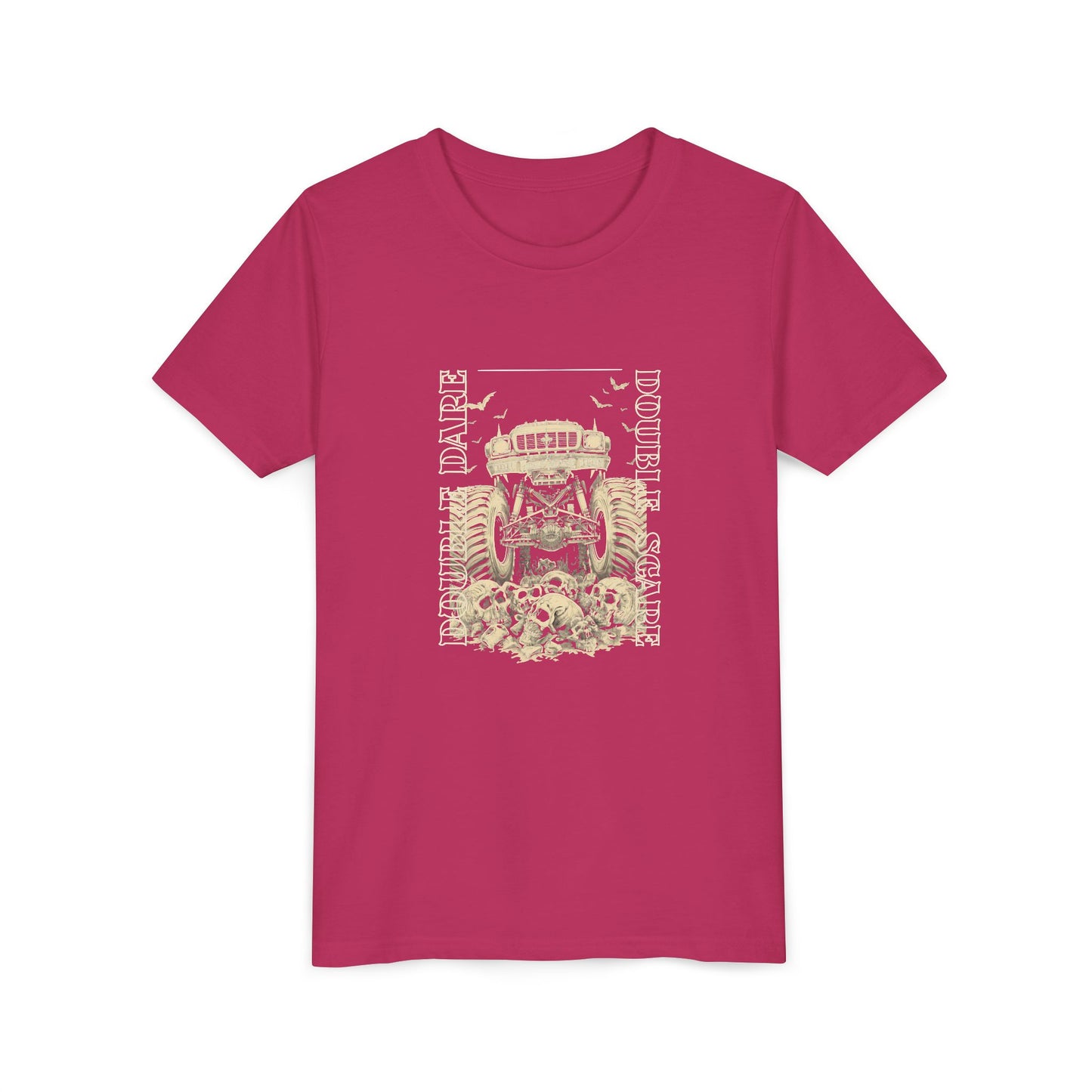 Double Dare-Double Scare- Monster Truck Twin Tee — Unisex