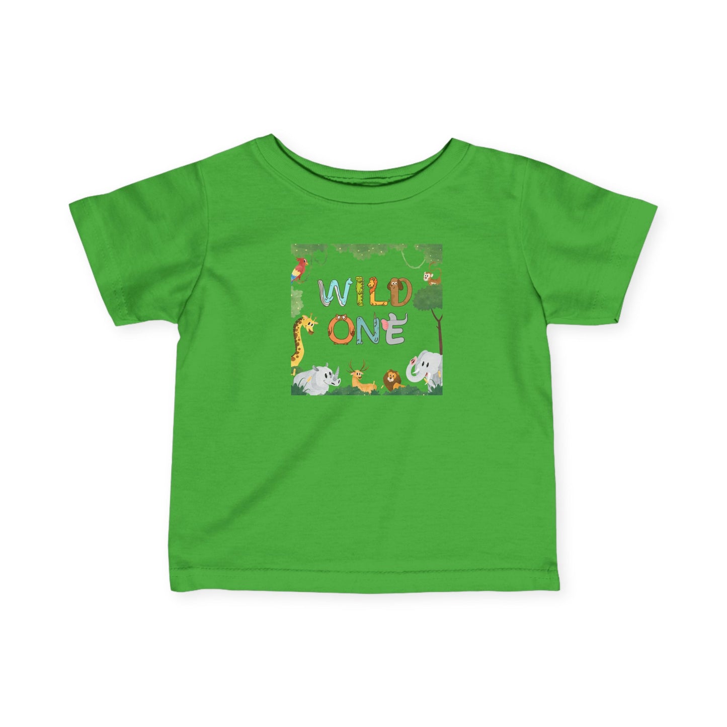 First Birthday T-Shirt- "Wild One" Cute Unisex Animal Print